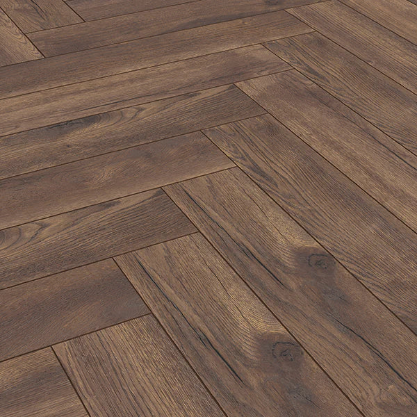 Forenzo Crownwood Oak Herringbone Laminate Flooring