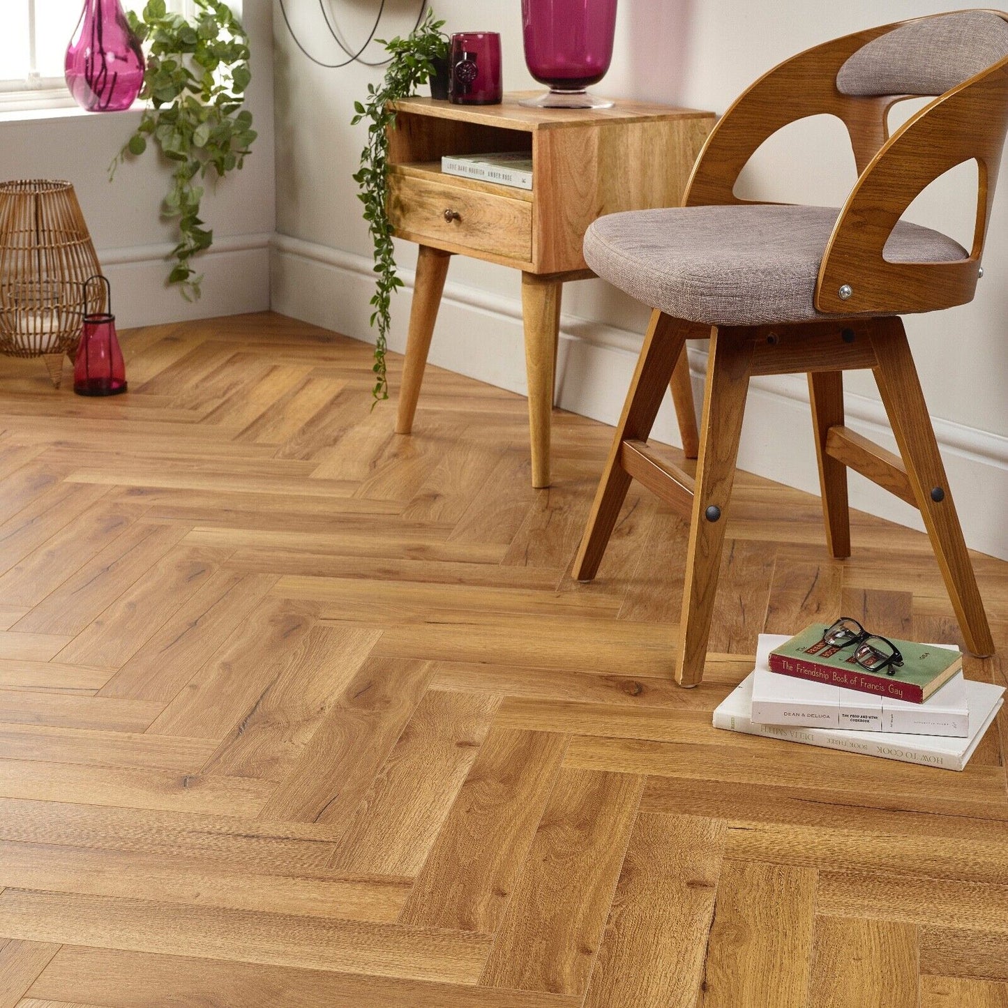 Starward Nova 12mm Herringbone Laminate Flooring