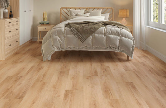Waterproof Alba Moonlight Natural Oak 2mm Glue Down LVT