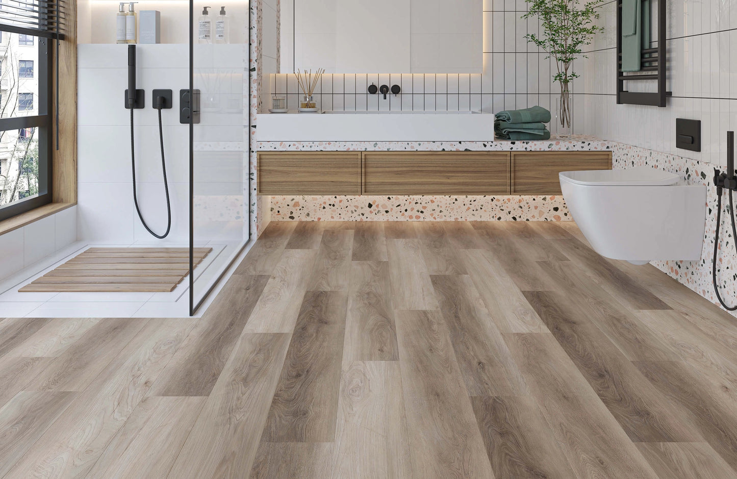 Regency Richmond Oak 6.5mm Straight Plank LVT Flooring SPC Rigid Core