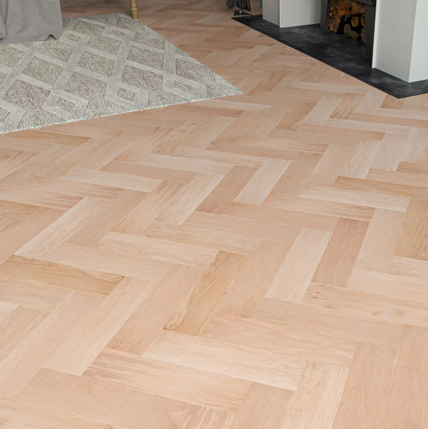 Verona Brightwood Herringbone Oak Engineered Wood Flooring