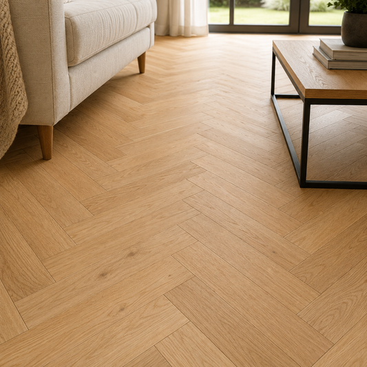 Dartmoor Oak Oiled Herringbone Brushed & Oiled Engineered Wood Flooring