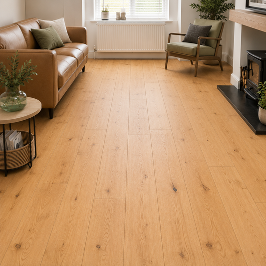 Woodland Everly Oak Long Board Brushed & Oiled Engineered Wood Flooring