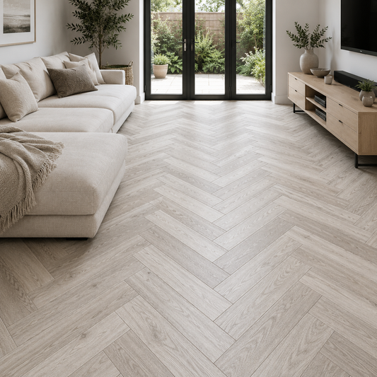 Natural Oak Verona Norwood Herringbone Engineered Wood Flooring