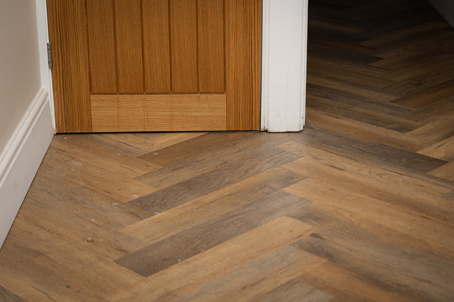Heritage Milford Oak 6.5mm Click Herringbone LVT SPC Waterproof Flooring