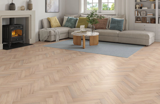 PrimeLine Alston Oak 20mm Herringbone Engineered Wood Flooring