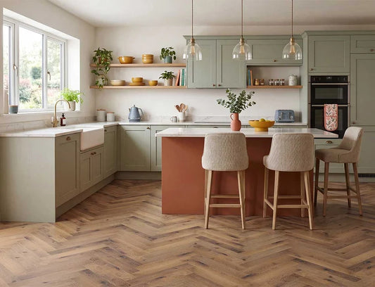 Alba Barewood Oak Herringbone 2.5mm Glue Down LVT