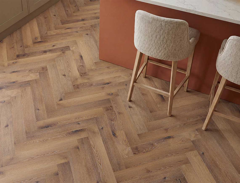 Alba Barewood Oak Herringbone 2.5mm Glue Down LVT