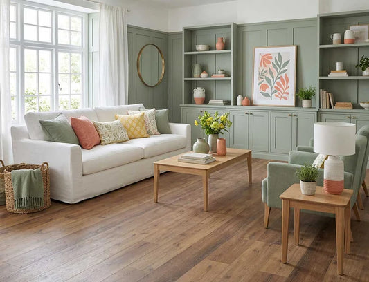 Waterproof Alba Barewood Oak 2.5mm Glue Down LVT