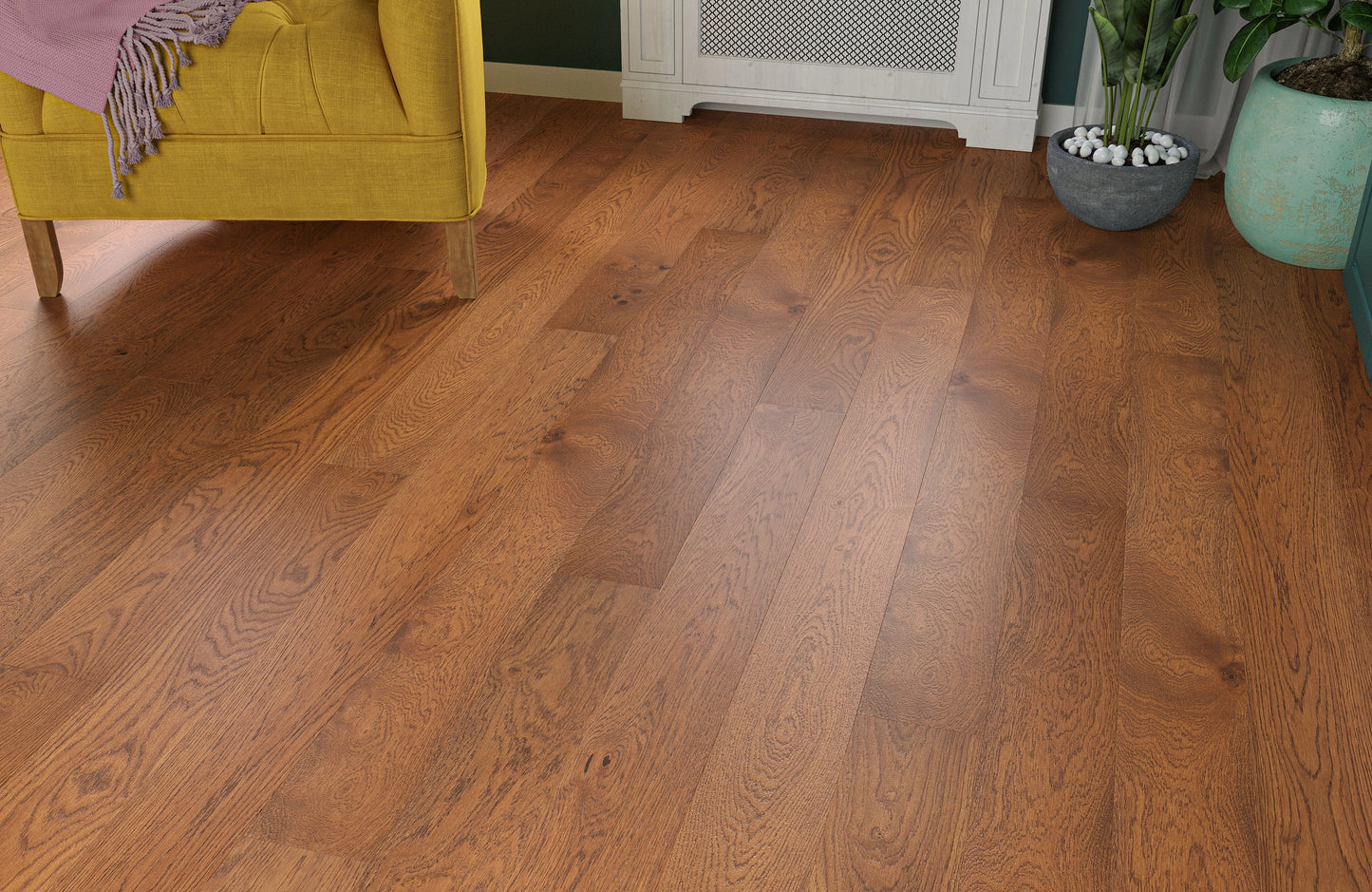 Woodland Brackenwood Oak 14mm Long Board Engineered Wood Flooring