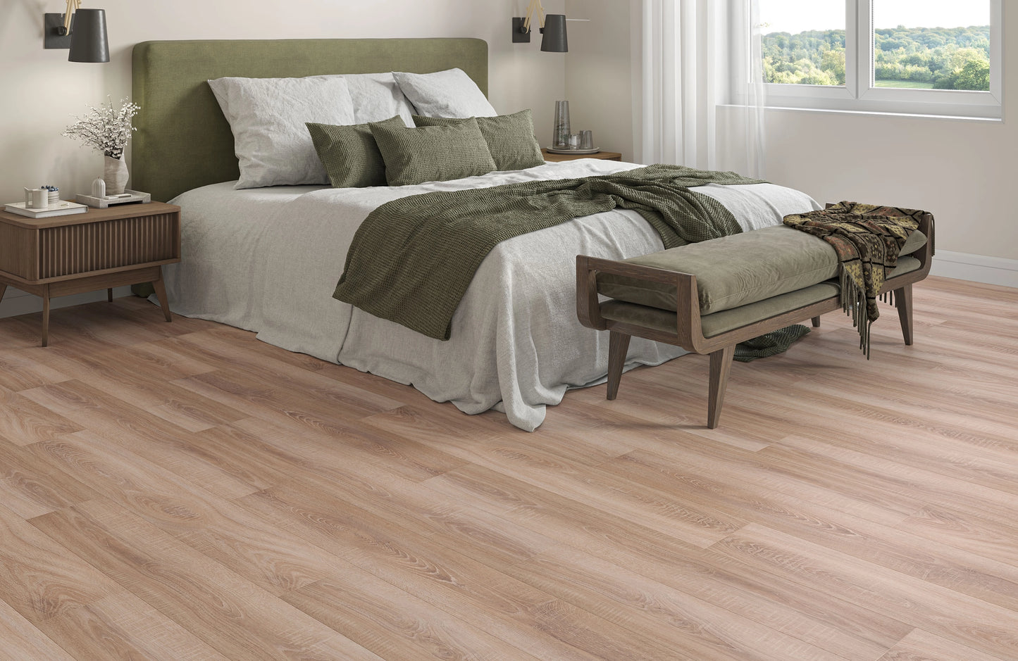 Waterproof Luxury Caramel Oak 8mm Laminate Flooring