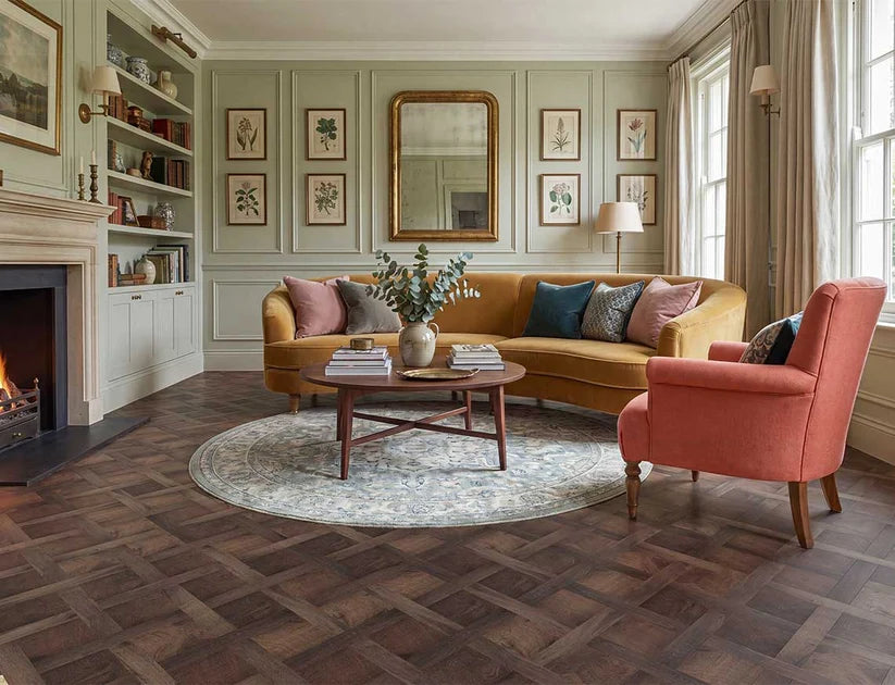 Velisse Cosy Nights Basket Weave Glue Down LVT