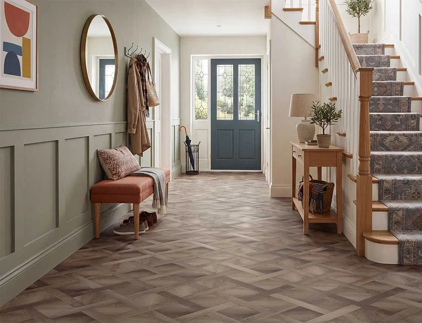 Velisse Cottage Charm Basket Weave Glue Down LVT