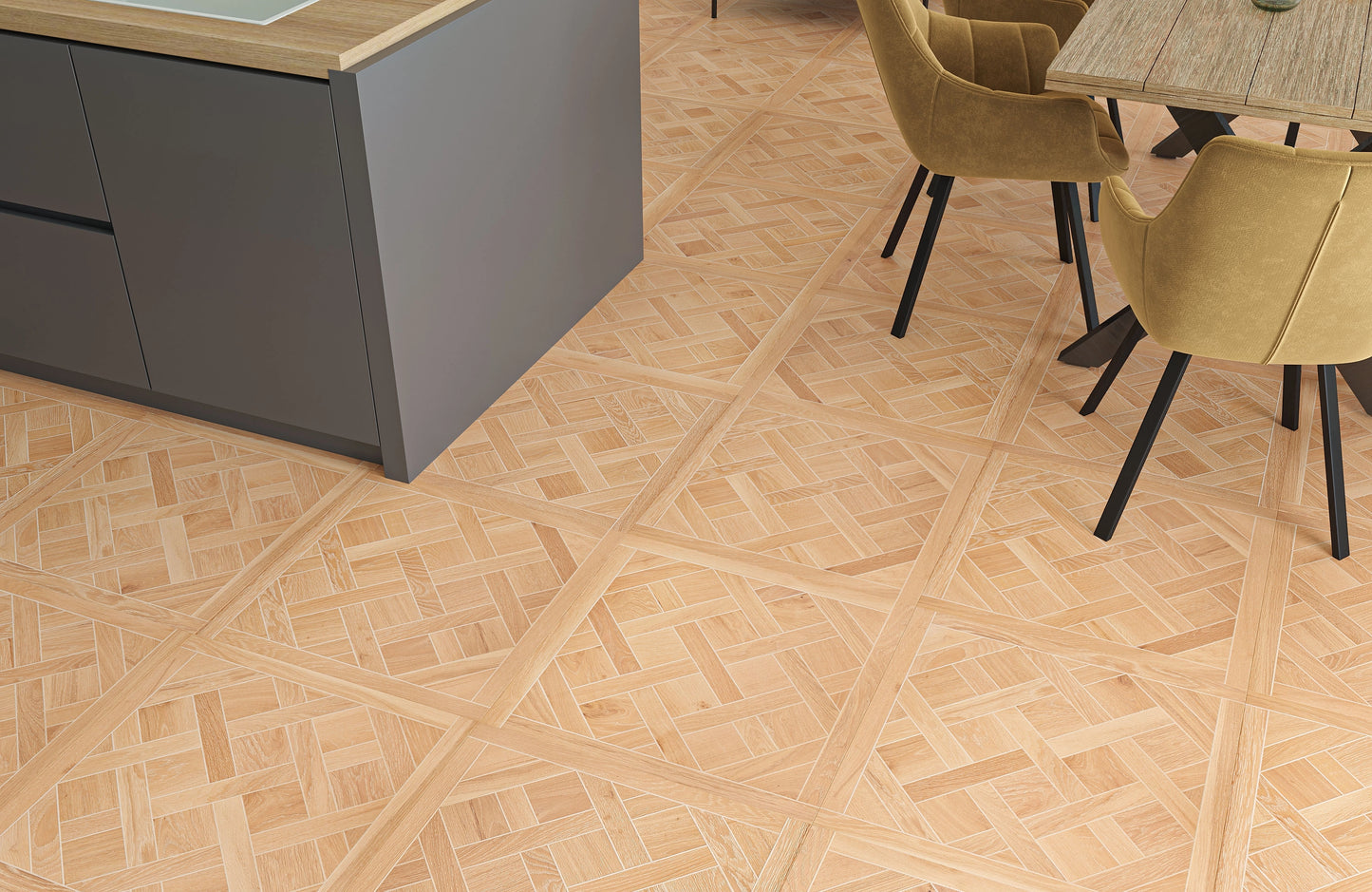 Premium Crown Oak 14mm Versailles Engineered Wood Flooring