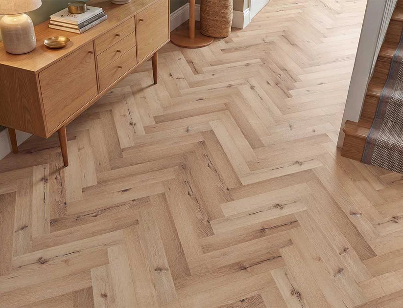 Alba Dawnlight Oak Herringbone 2.5mm Glue Down LVT