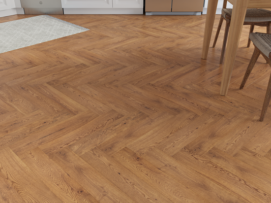 Holloway Ember Oak 15mm Herringbone Engineered Wood Flooring