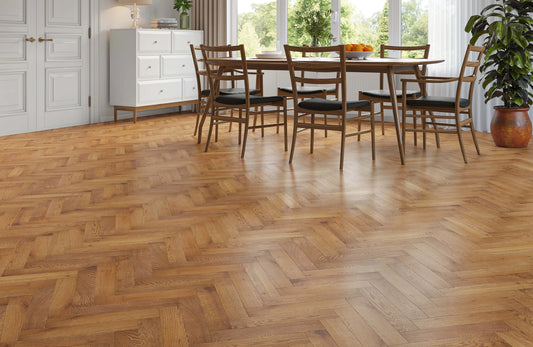 FineLine Timber Solid Oak Herringbone Flooring