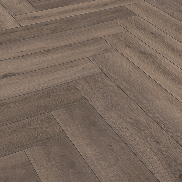 Forenzo 8mm Charcoal Trufflewood Herringbone Laminate Flooring