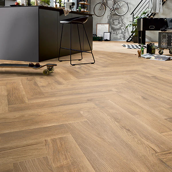 Forenzo 8mm Majestic Oak Herringbone Laminate Flooring