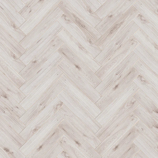 Forenzo 8mm White Oak Herringbone Laminate Flooring