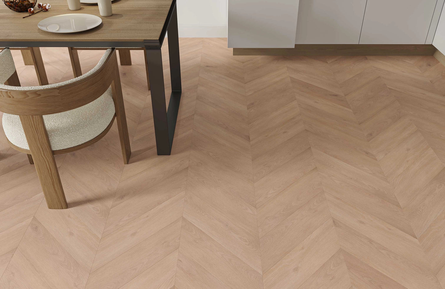 Luma Golden Drift Oak 3mm Chevron Glue-Down LVT