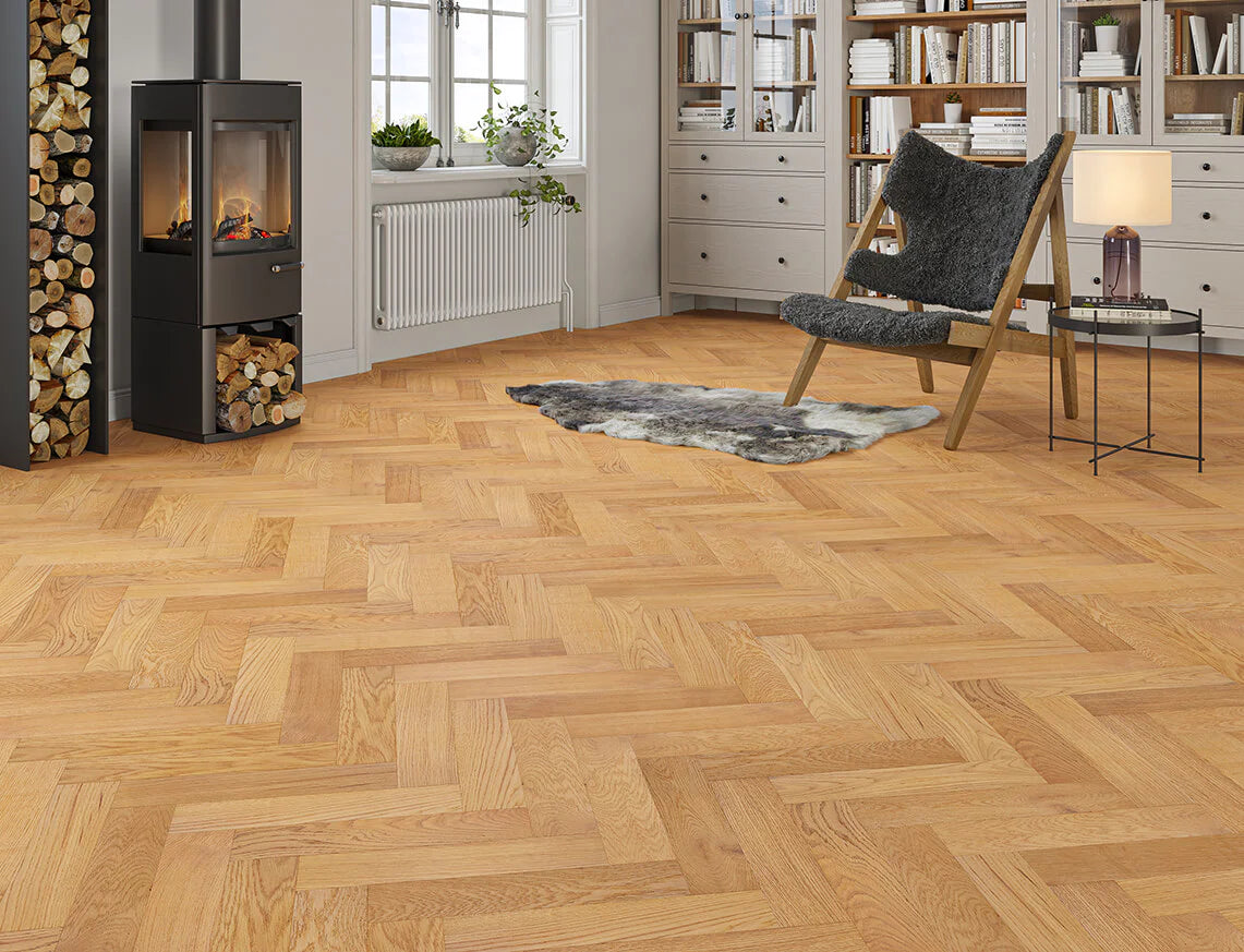 Holloway Harrogate Oak 15mm Herringbone Engineered Wood Flooring