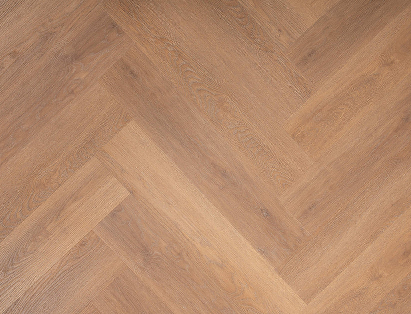 Luma Harvest Oak 3mm Herringbone Waterproof Glue Down LVT