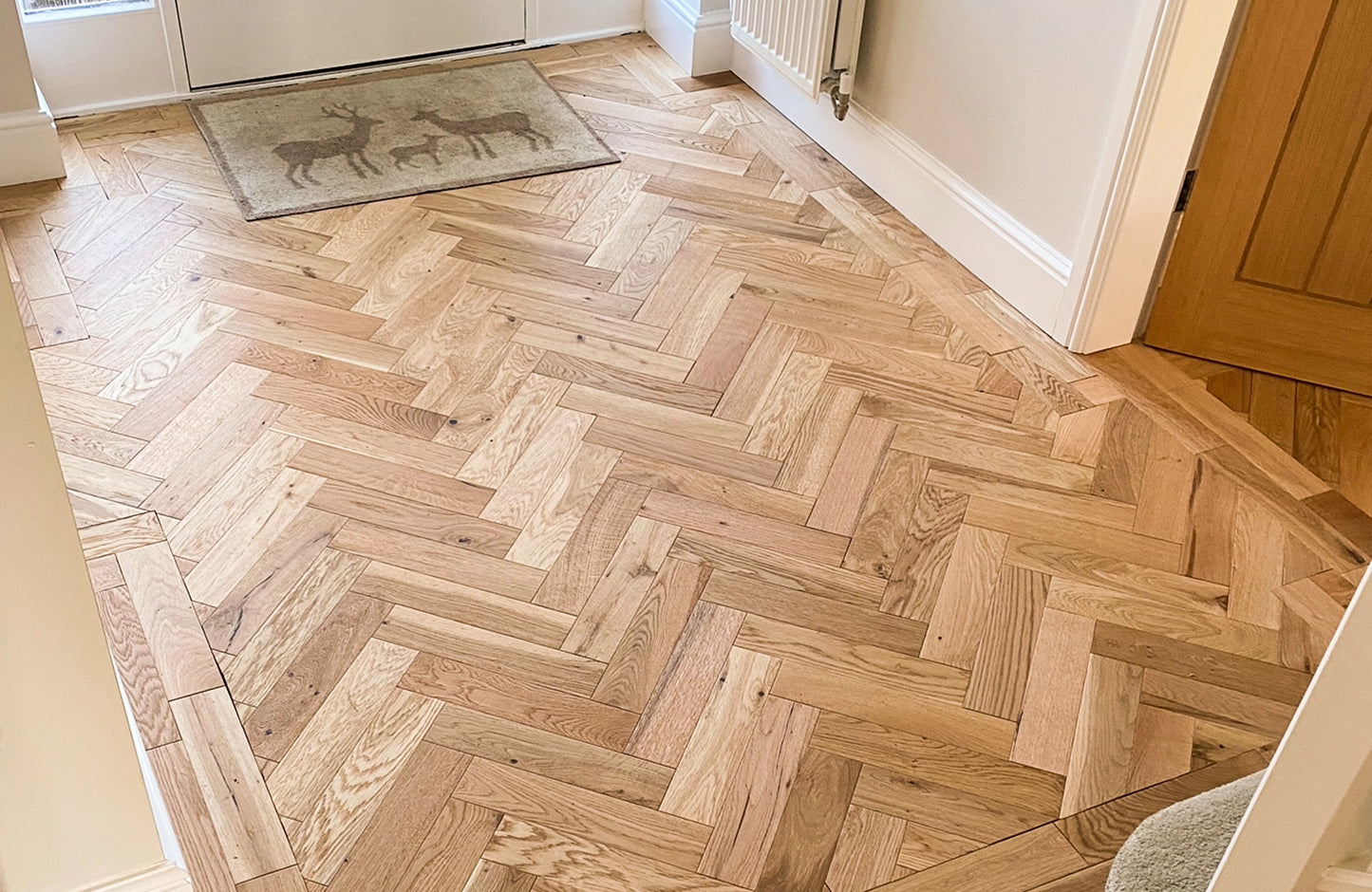 PrimeLine Hensley Oak 20mm Herringbone Engineered Wood Flooring