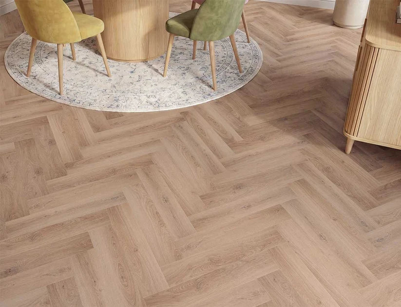 Luma Honeyfield Oak 3mm Herringbone Waterproof Glue Down LVT