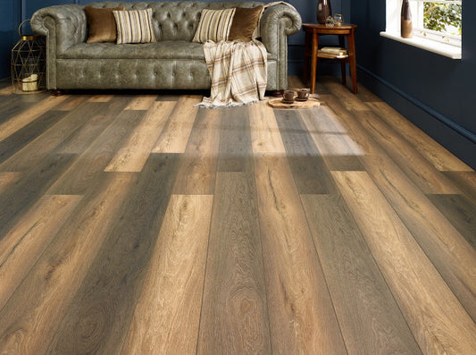 Horizon 12mm Sandstone Oak Laminate Flooring