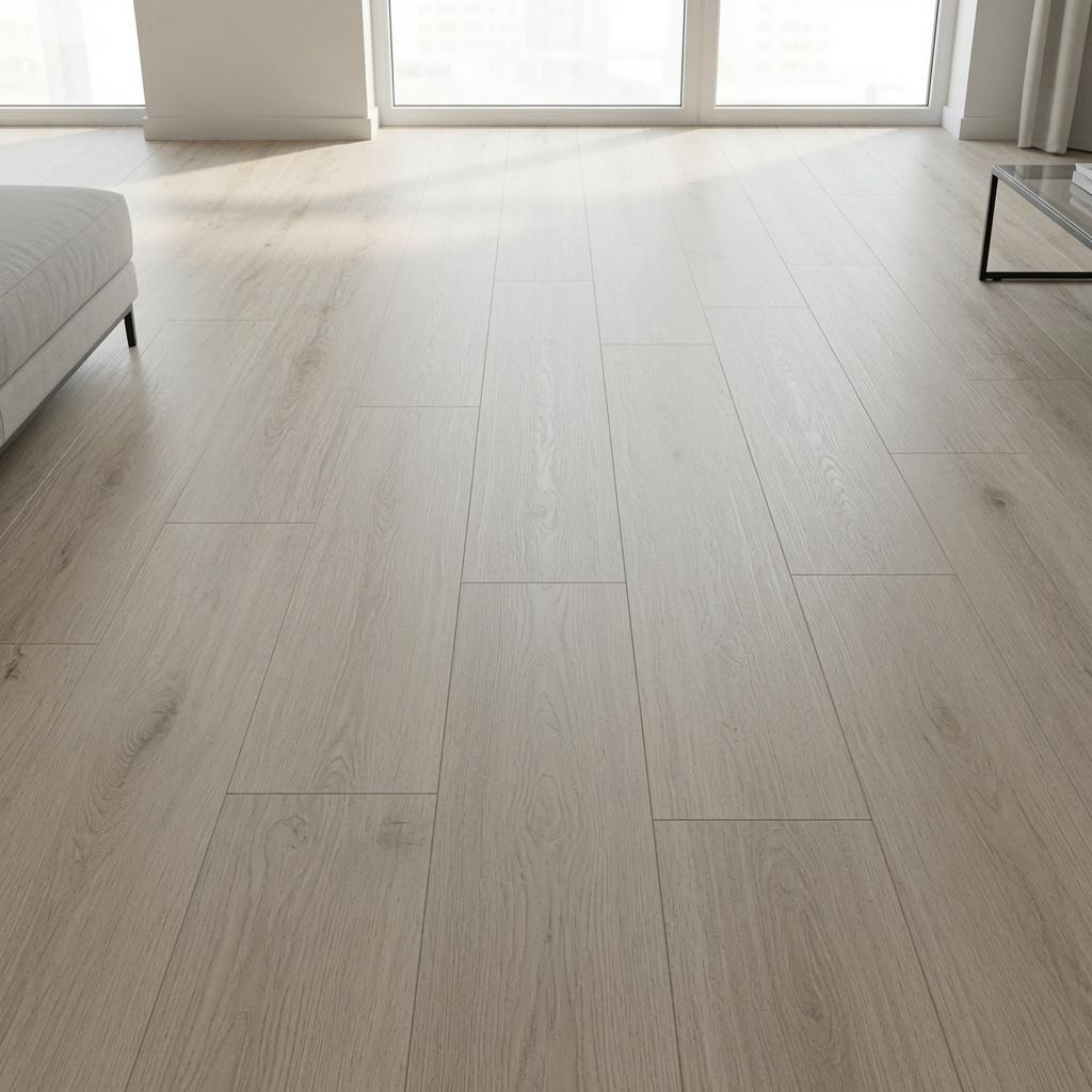 Waterproof Prime Soft Grey Oak SPC LVT Click Luxury Vinyl Tile Flooring