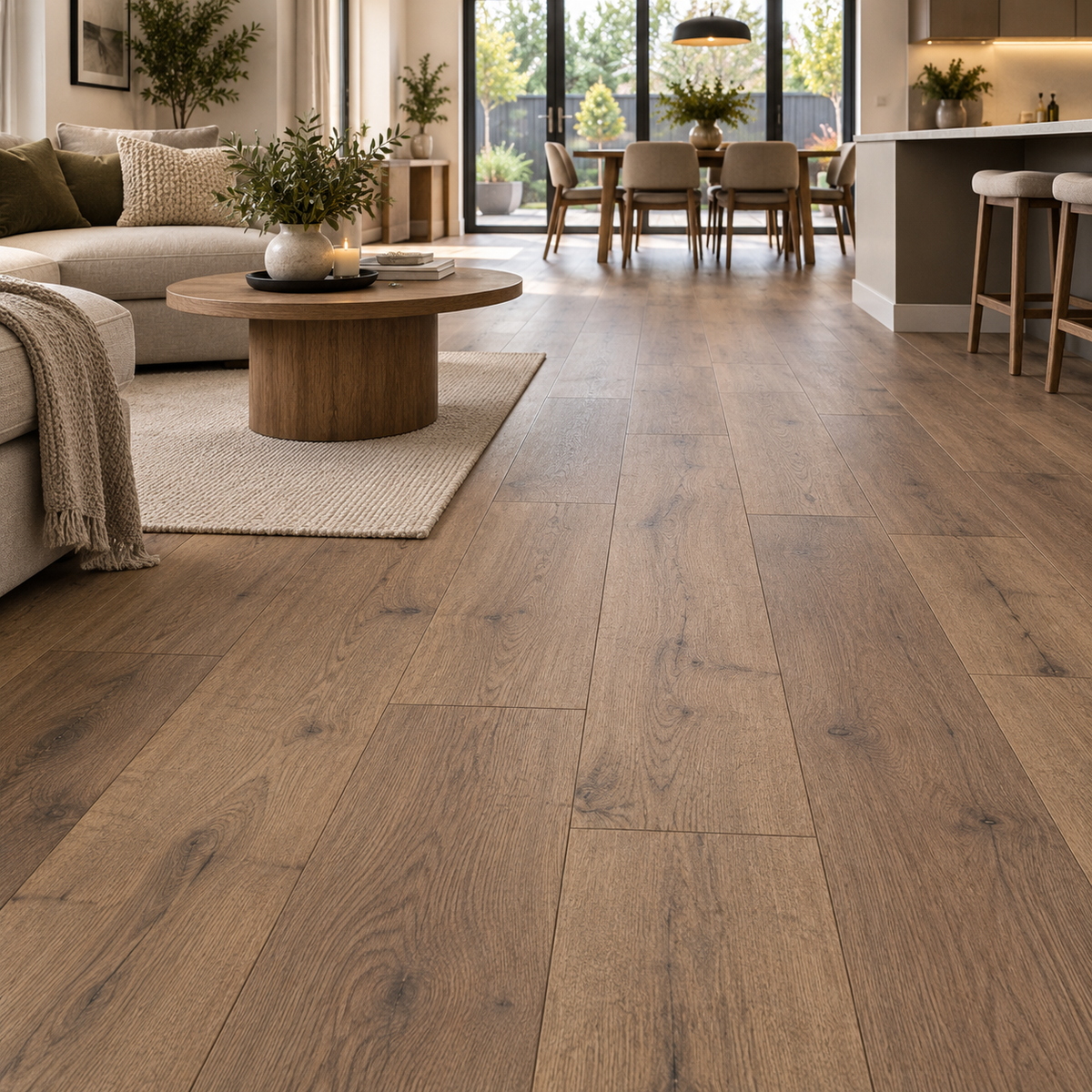 Rustic Oak 12mm AC5 STEP Click XL Waterproof Laminate Flooring