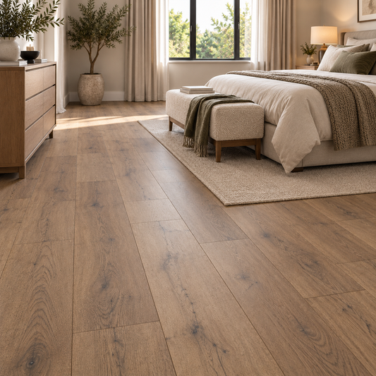 Rustic Oak 12mm AC5 STEP Click XL Waterproof Laminate Flooring
