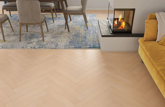 Kingsley 12mm Eversham Oak Herringbone Laminate Flooring