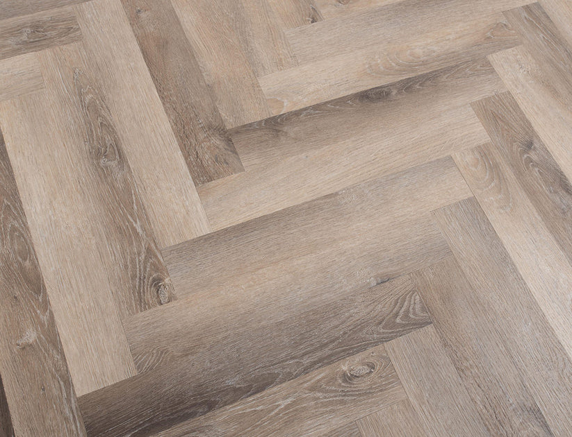 Alba Midnight Oak Herringbone 2.5mm Glue Down LVT