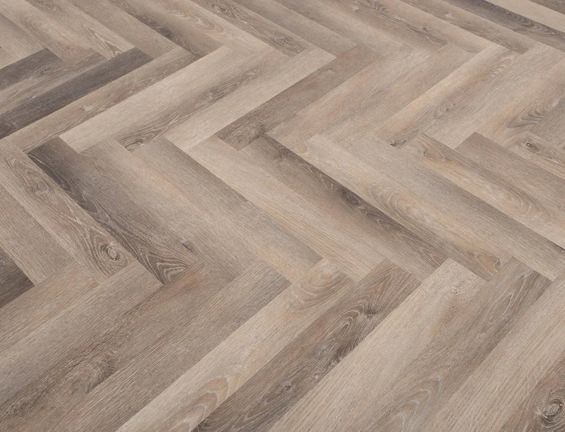 Alba Midnight Oak Herringbone 2.5mm Glue Down LVT