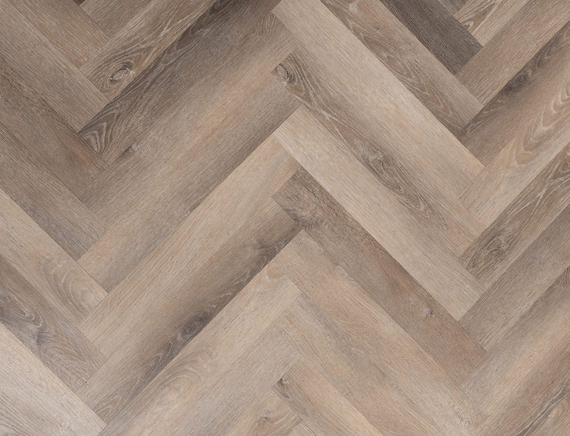 Alba Midnight Oak Herringbone 2.5mm Glue Down LVT