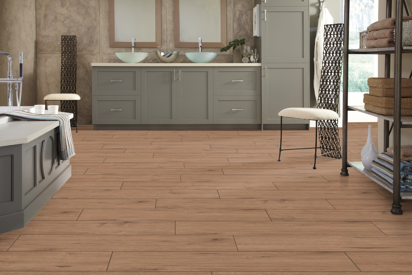 Modern Walnut 8mm Laminate Flooring