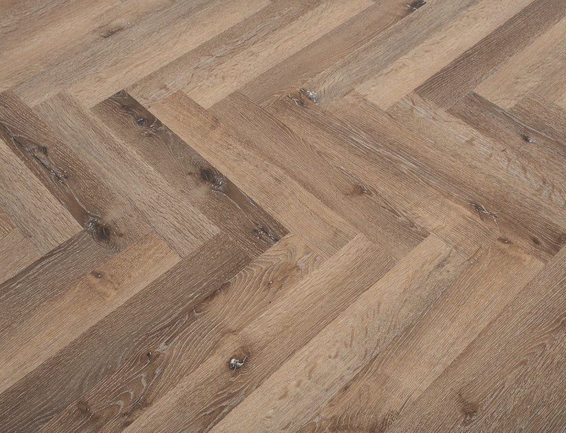 Alba Moonstone Oak Herringbone 2.5mm Glue Down LVT