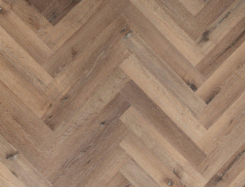 Alba Moonstone Oak Herringbone 2.5mm Glue Down LVT