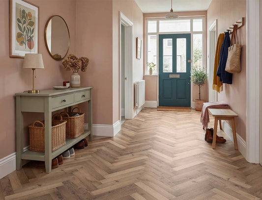 Alba Moonstone Oak Herringbone 2.5mm Glue Down LVT