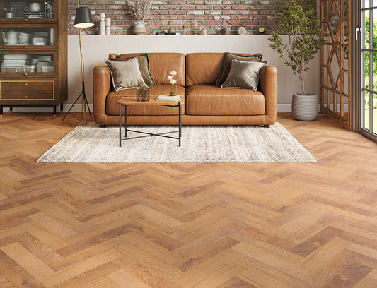 Holloway Oakham Oak 15mm Herringbone Engineered Wood Flooring