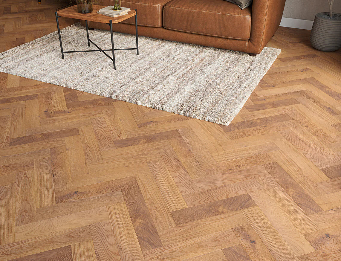 Holloway Oakham Oak 15mm Herringbone Engineered Wood Flooring