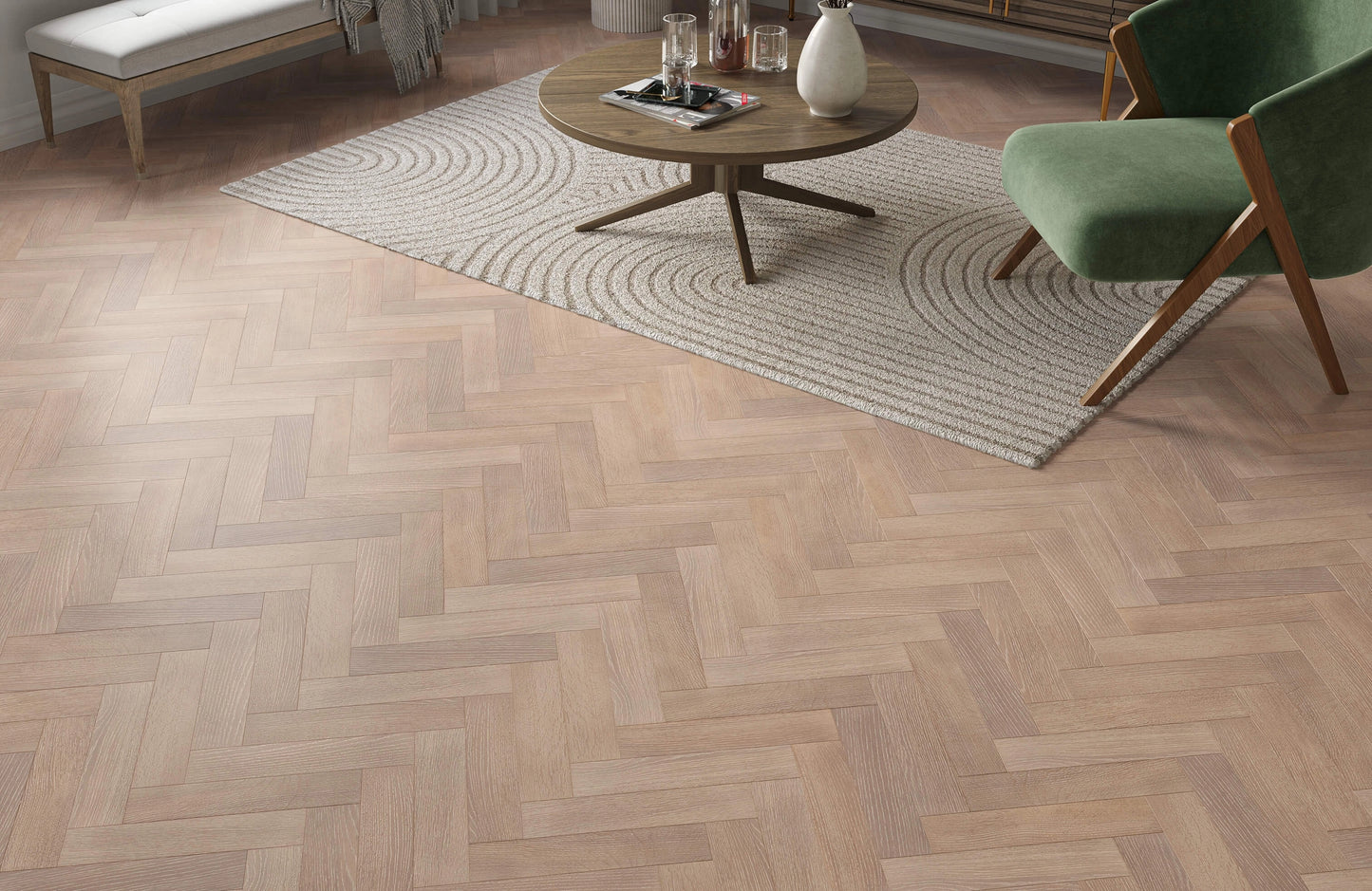 PrimeLine Sander Oak 20mm Herringbone Engineered Wood Flooring