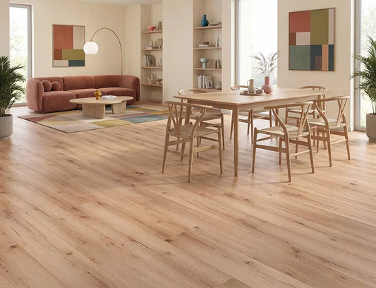 Waterproof Alba Sandglow Oak 2.5mm Glue Down LVT