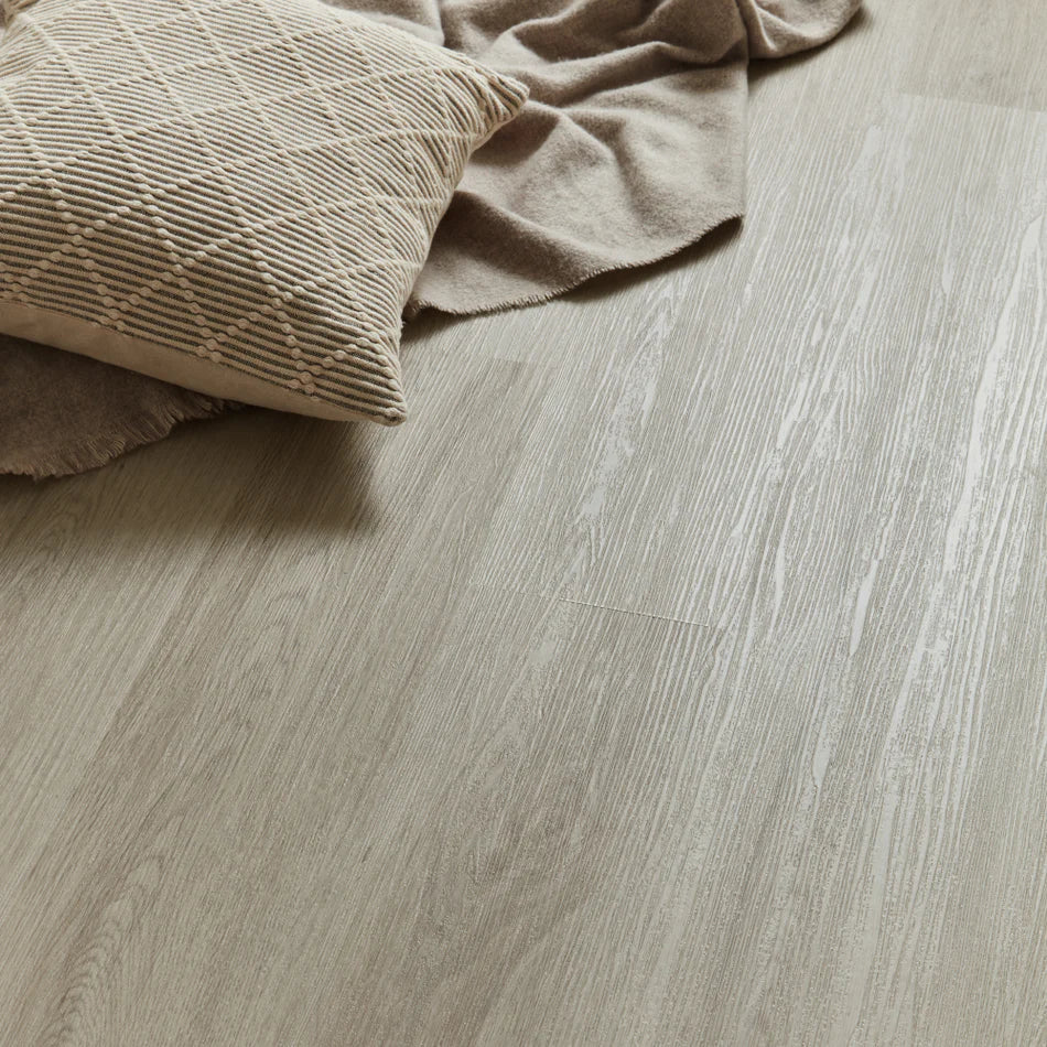 Waterproof Prime Soft Grey Oak SPC LVT Click Luxury Vinyl Tile Flooring