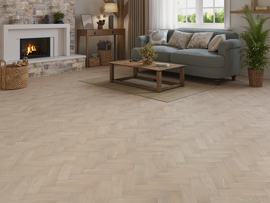 Verona Hawthorne Herringbone Oak Engineered Wood Flooring