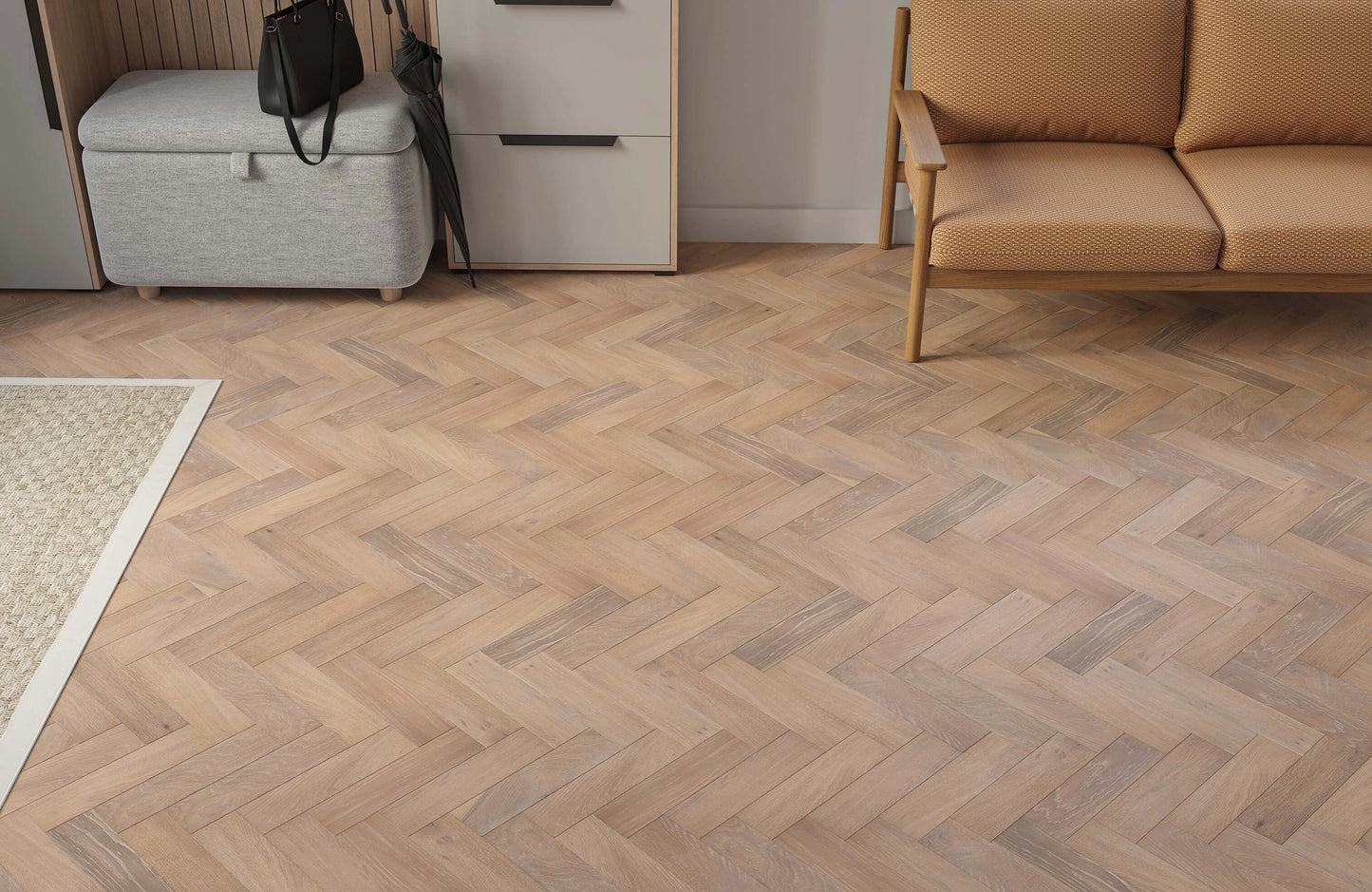 Verona Chatsworth Herringbone Oak Engineered Wood Flooring
