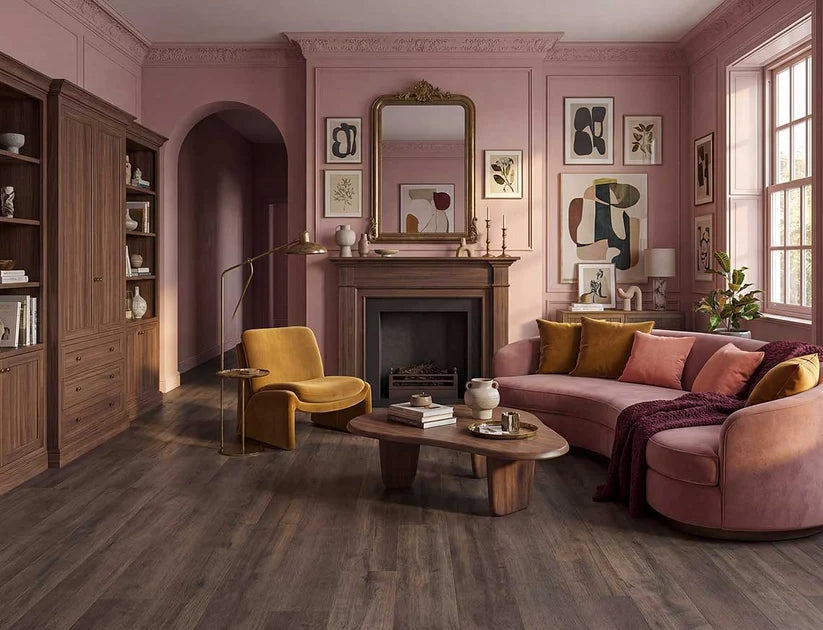 Waterproof Alba Whisper Oak 2.5mm Glue Down LVT