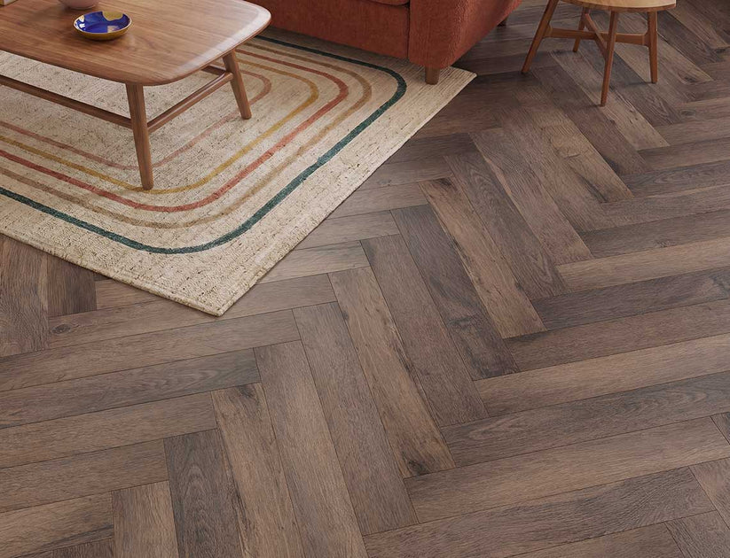 Alba Whisper Oak Herringbone 2.5mm Glue Down LVT